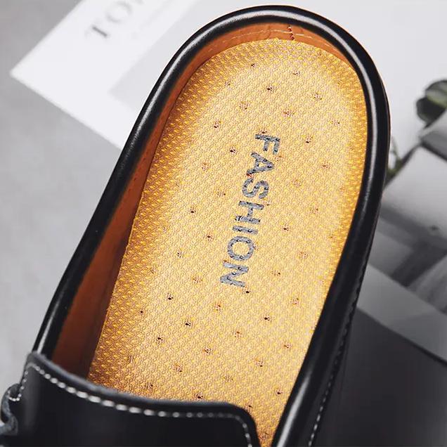 39-44 Herren Muller Schuhe Leder Halbschuhe Slipper Slipper Flache Schuhe