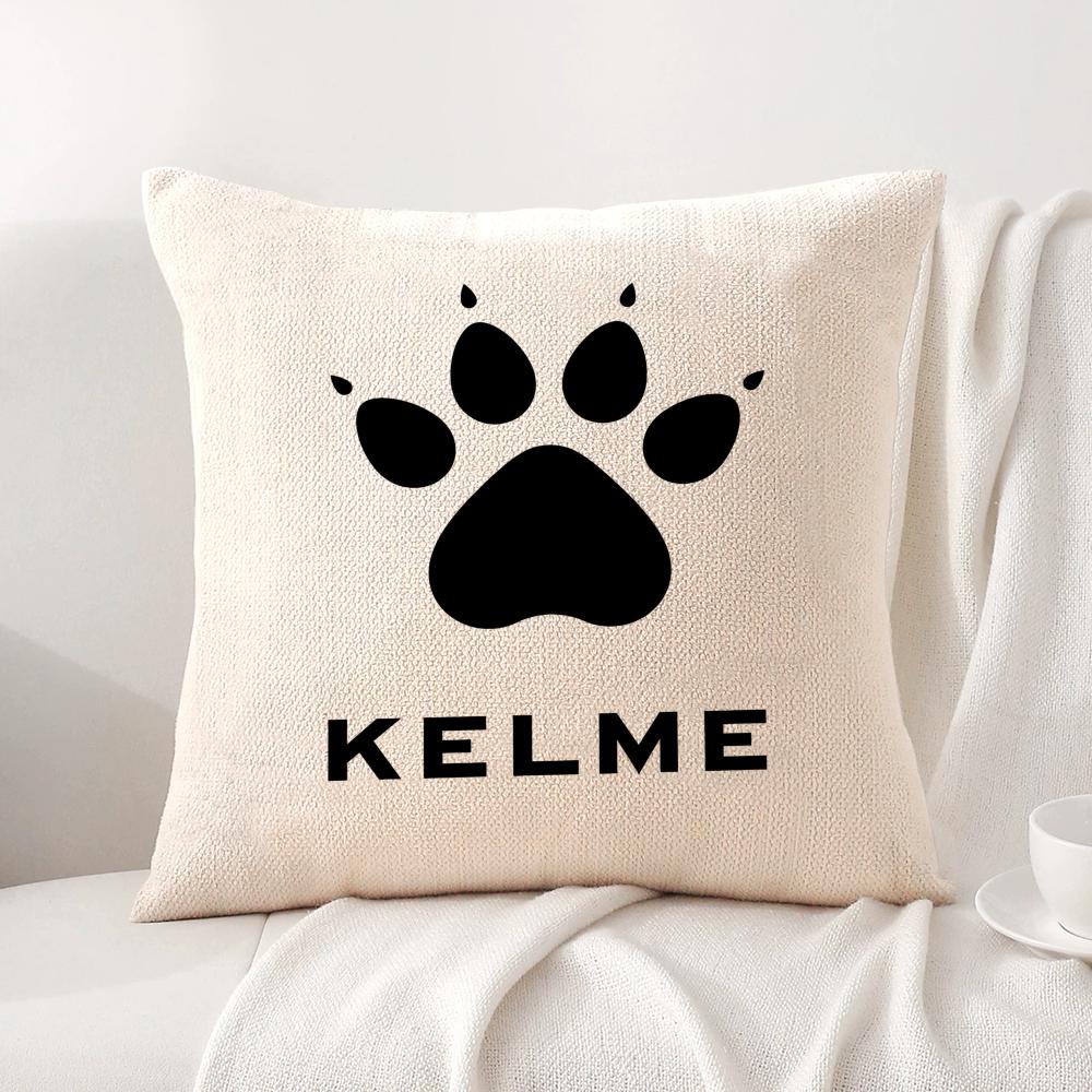 Luxury Fashion K-Kelme Cushion Cover Linen Organic Fabric Double-Sided Printing Breathable Pillow Case Sofa Home Decor Gift