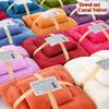 Coral Fleece Bath Towel and Face Towels Sets Water Absorbing Quick Drying Towel, Soft Coral Velvet Bath Towel