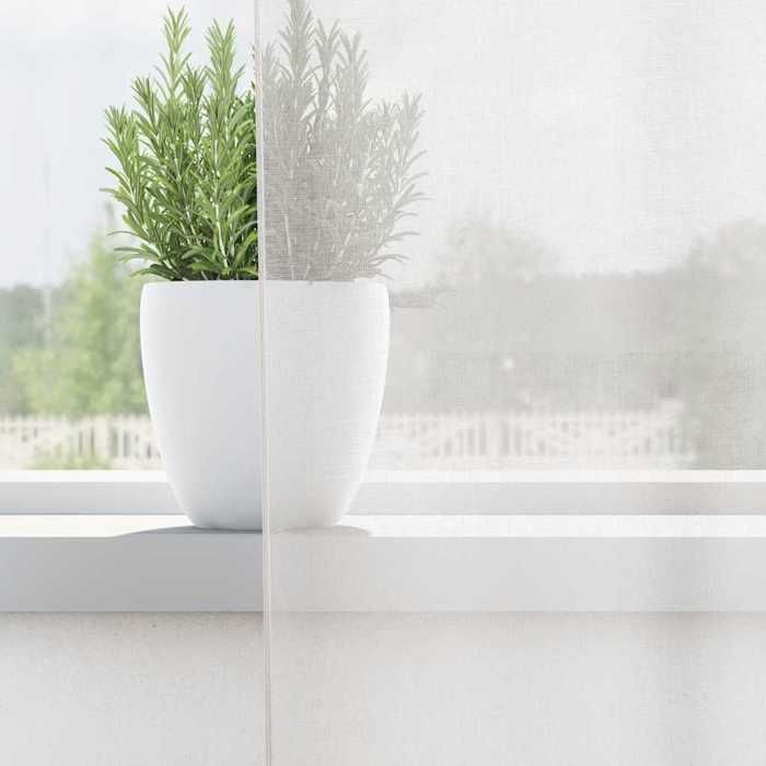 VidaXL Rideaux en voile avec œillets 2 pcs blanc, rideau en filet, rideau transparent, voile de fenêtre, traitement de 4102153