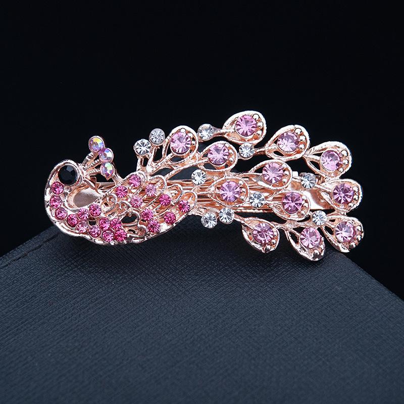 Hair Accessories Rhinestone Bow Hair Clip, Adult Pearl Horizontal Clip, Ponytail Clip, Top Clip, Spring Clip, Small Pearl Hair Clip