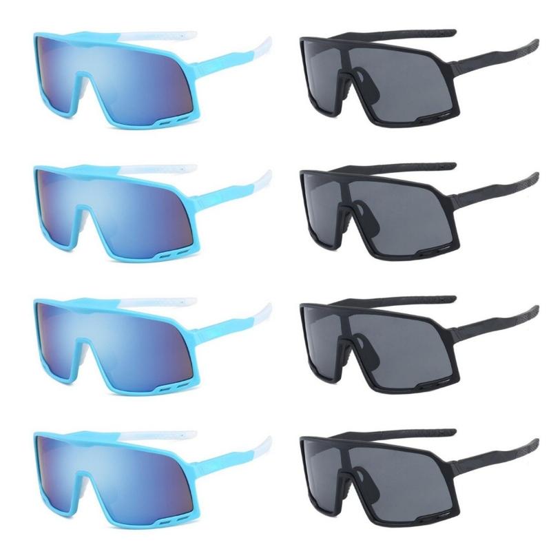 8pcs UV400 Cycling Sunglasses Bike Shades Sunglass Outdoor Bicycle Glasses Goggles Bike Accessorie