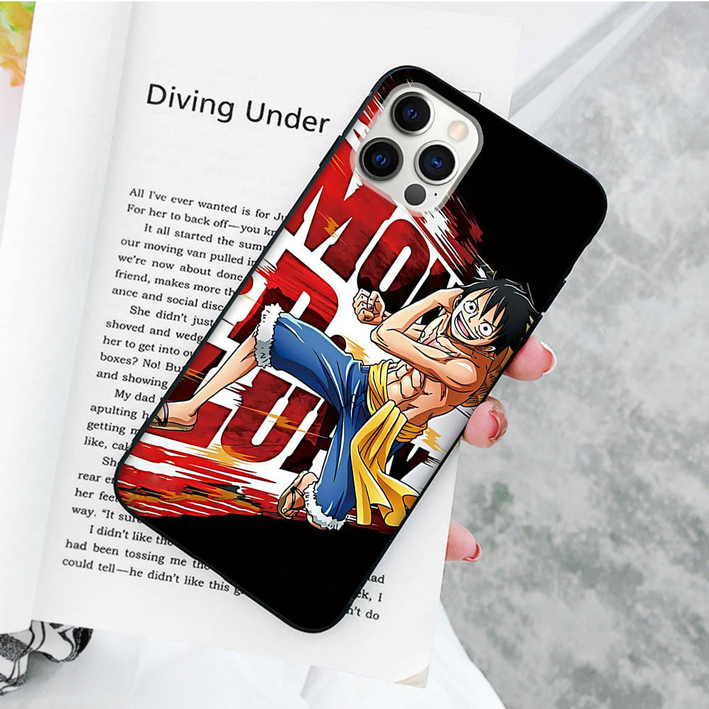 JW79 One Piece Luffy Monkey Black Soft Case for OPPO Reno 8 6 5 4 Pro Plus Find X3 A17 A3 A31 A38 A40 A53 A54 A55 A74 A76 A78 A77 A80 A94 A95 A96 Lite