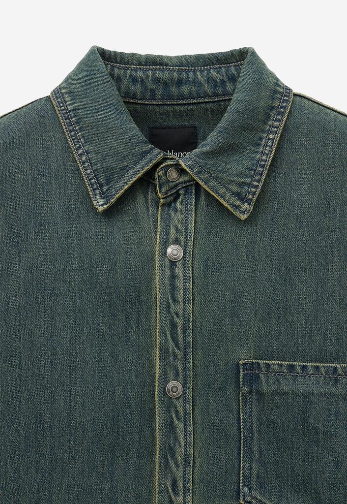 ZIOSONGZIO Semblance Tencel Denim Shirt Green Zh5Sh801Gr