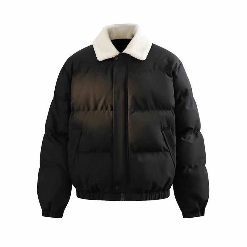 2025 Lambswool Collar Cotton Jacket - Couple's Retro Winter Casual Workwear