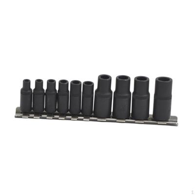 10 Pieces Drive Tap Socket Set Square Sockets Steel Easy Installation Directly Replace Manual Tool
