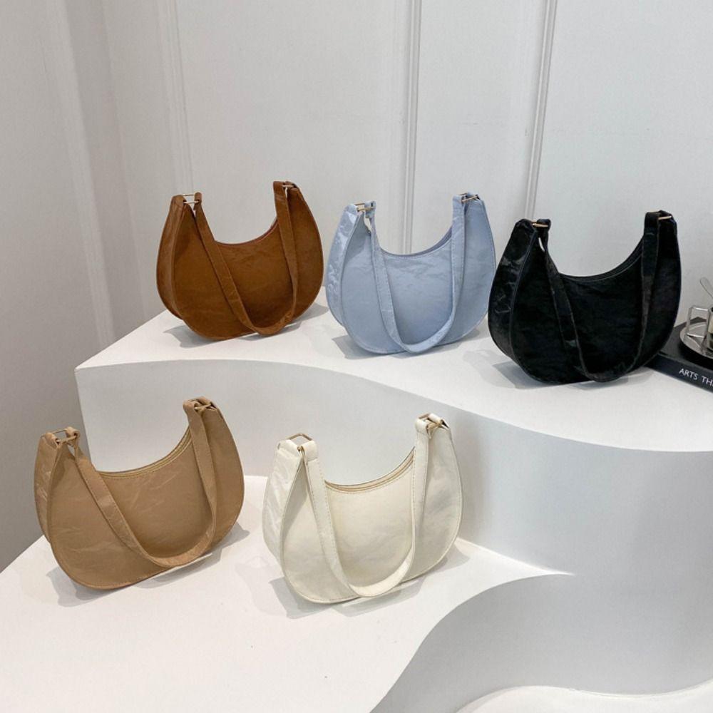 Koreanischen Stil PU Leder Schulter Tasche Hobo Frauen Handtasche Mode Kleine Unterarm Tasche Outdoor