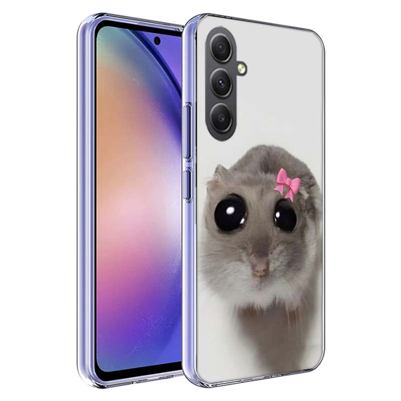 Lustiges trauriges Hamster-Meme Handyhülle für Samsung A17 A37 A57 A07 A16 A26 A36 A56 A06 A02S A12 A22 A32 A52S A04S A14 A24 A34 A54 A03