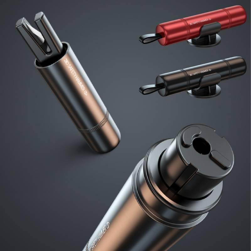 Car Safety Hammer Seat Belt Cutter 2in1 Emergency Escape Tool Family Rescue