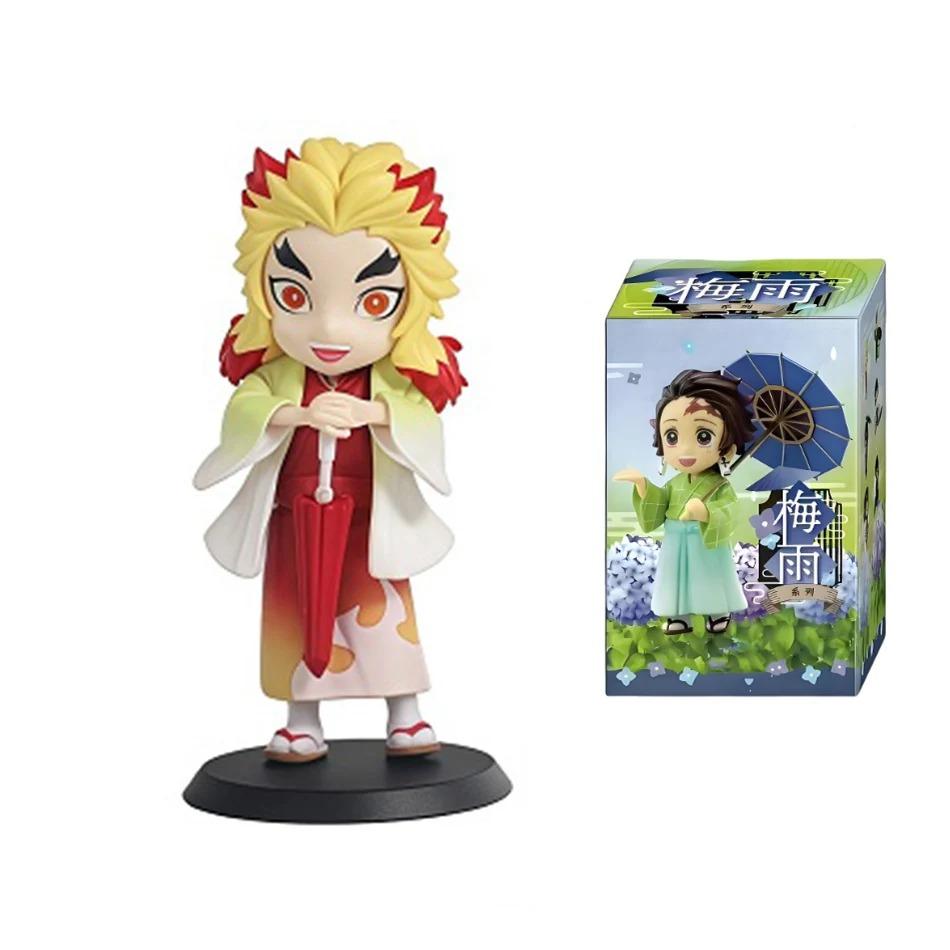 2026 Anime Demon Slayer Spring Plum Rain Series Figure Blind Box Tanjiro Kamado Nezuko Action Model Set Toys Ornament Surprise