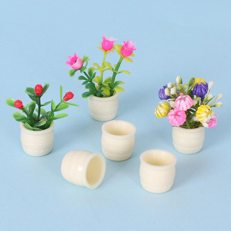 Mini Flower Pots Small Planter Pots for DIY Crafts for Dollhouse Micro Landscape Fairy Garden Decorations