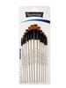 12-Piece Acrylic, Watercolor, and Oil Paint Brush Set – No Shed, Includes 13 Gouache Brushes