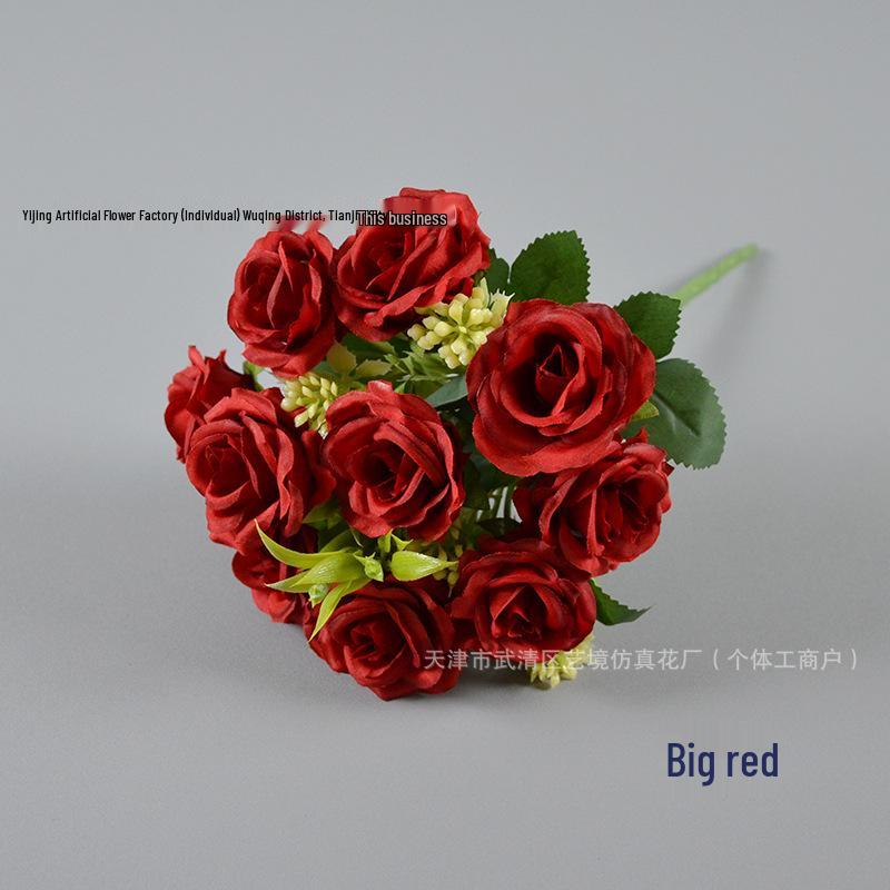 Artificial Osmanthus Rose Bouquet – Fresh Style Home Decoration with Multi-Headed Small Roses