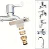 3-in-1 Copper Faucet Adapter Set Garden Quick Connect Hose Connector