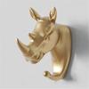 Resin Animal Head Decorative Hook Vintage Storage Rack Nordic Style Wall Hanging Decoration  Home