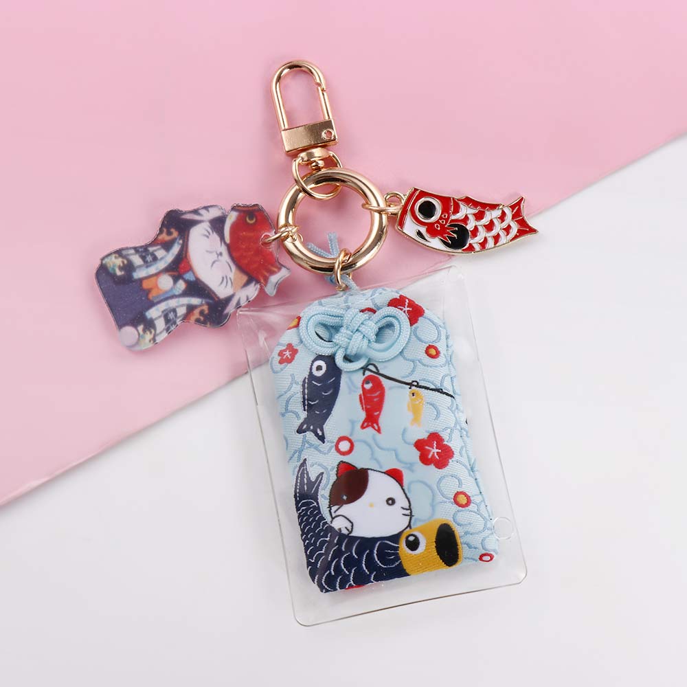 Key Holder Bag Charm Key Rings Maneki Neko Key Chain Keyring Ornaments Fortune Lucky Cat Keychain