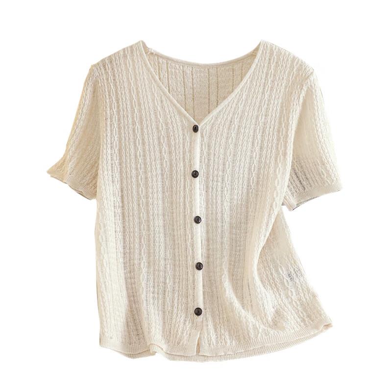Women s V-Neck Slim Fit Short Sleeve Knit Top XXL
