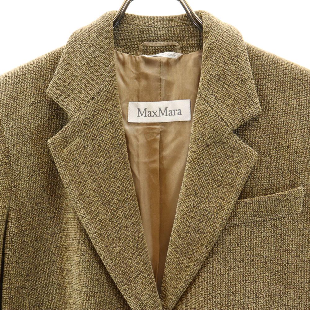MAX MARA made in Italy Towel ground tailored jacket 40 gold Women Used