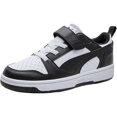 Rebound V6 Lo Ac Versatile Comfortable Low-Top Kids Skate Shoes Kids Sneaker Black White 404316-01