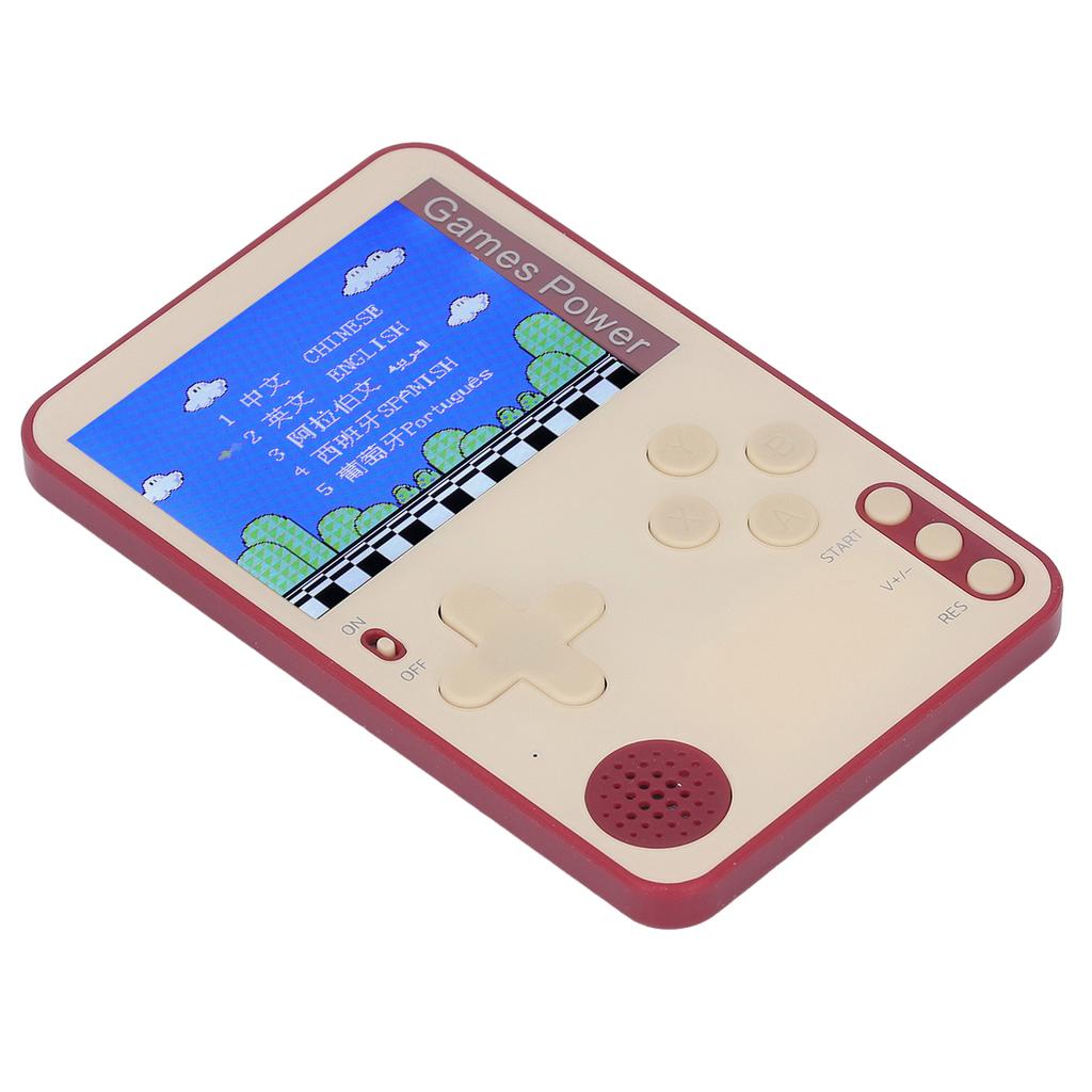Ruční herní automat 2,4palcový barevný displej mini ultra tenký přenosný předinstalovaný herní automat červený