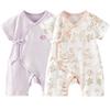TONGTAI Baby Short Sleeve Pure Cotton Butterfly Romper