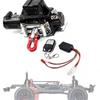 RC Model Alloy Car Electric Winch Parts for Car Toy 1/10 Accessories with Steel Cable for Model Car Accessories