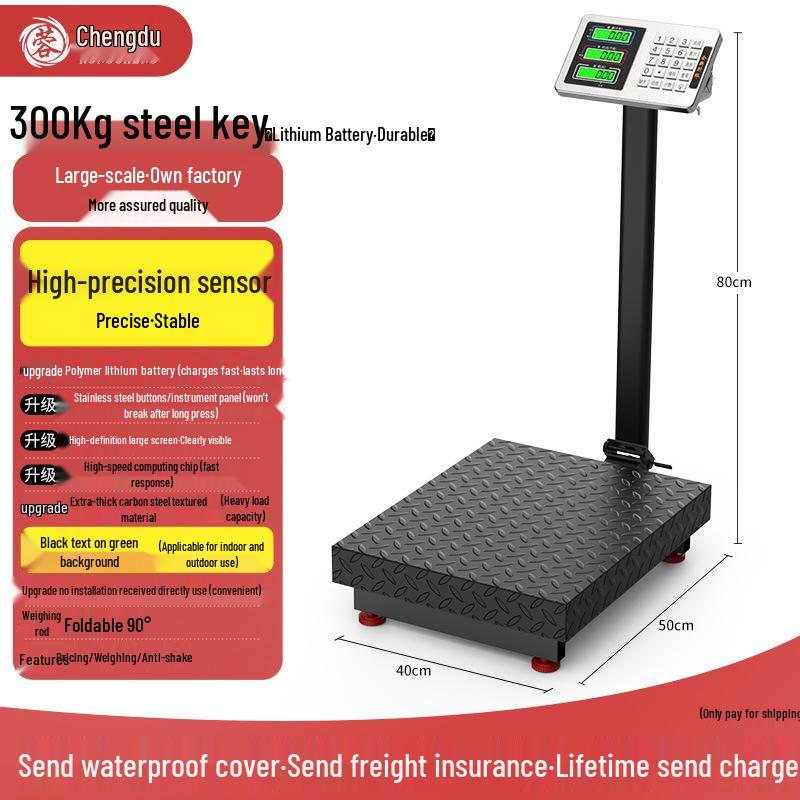 2025 Electronic Table Scale - New 300kg/150kg Commercial Weighing Model