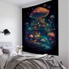 Fairy Tale Mushroom Forest Tapestry Wall Hanging Aesthetic Decoration Blanket Bed Sheet Living Room Bedroom Background Poster