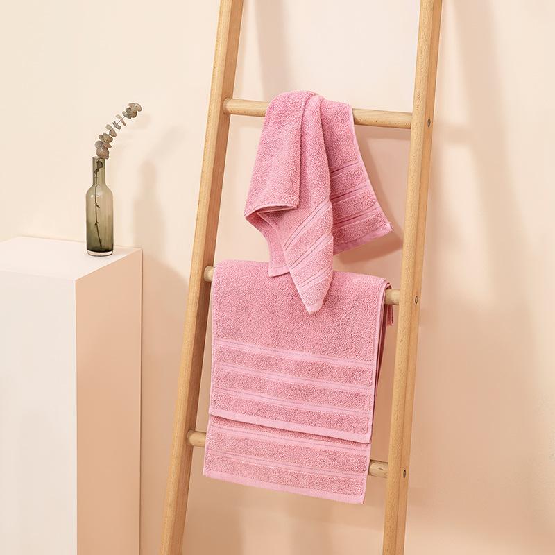 Vícebarevné ručníky z čisté bavlny, domácí hladké bavlněné ručníky na obličej lze vyšívat