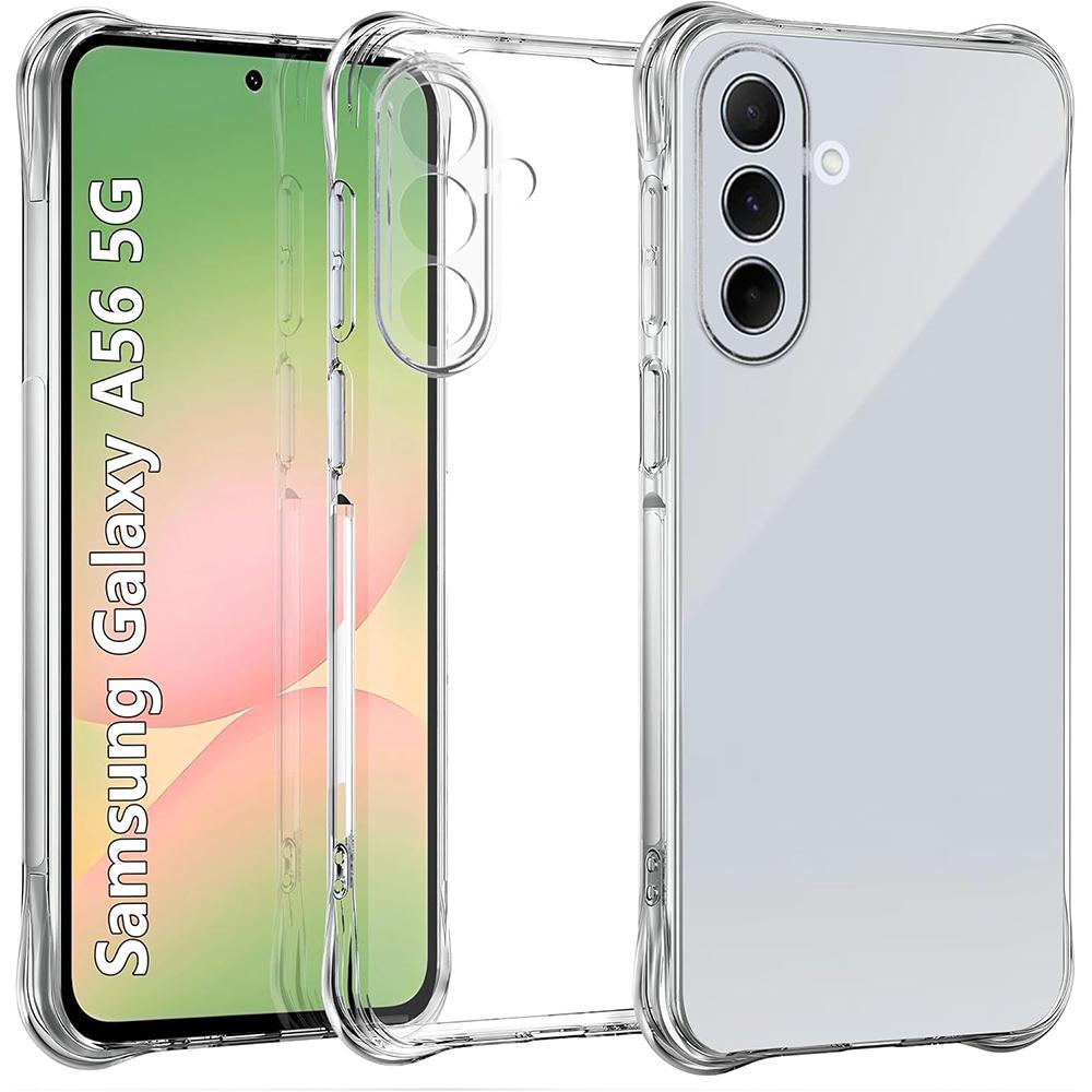 Four Corners Transparent Case For Samsung Galaxy A56 5G S25 Ultra S24 S23 A55 A36 A35 A16 A15 Clear Military Grade Protection Phone Cover Accessories
