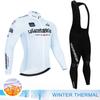 2025 Winter Thermal Fleece Sets Long Cycling Jersey 20D Gel Pad Men Fox Teleyi MTB Ropa Ciclismo Bike Bicycling Maillot Clothes
