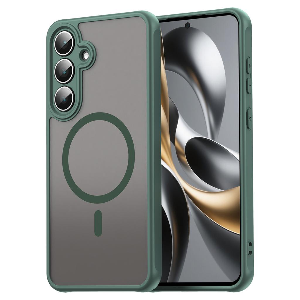 For Samsung Galaxy S25 FE Case Compatible with MagSafe Anti Drop PC+TPU Phone Cover