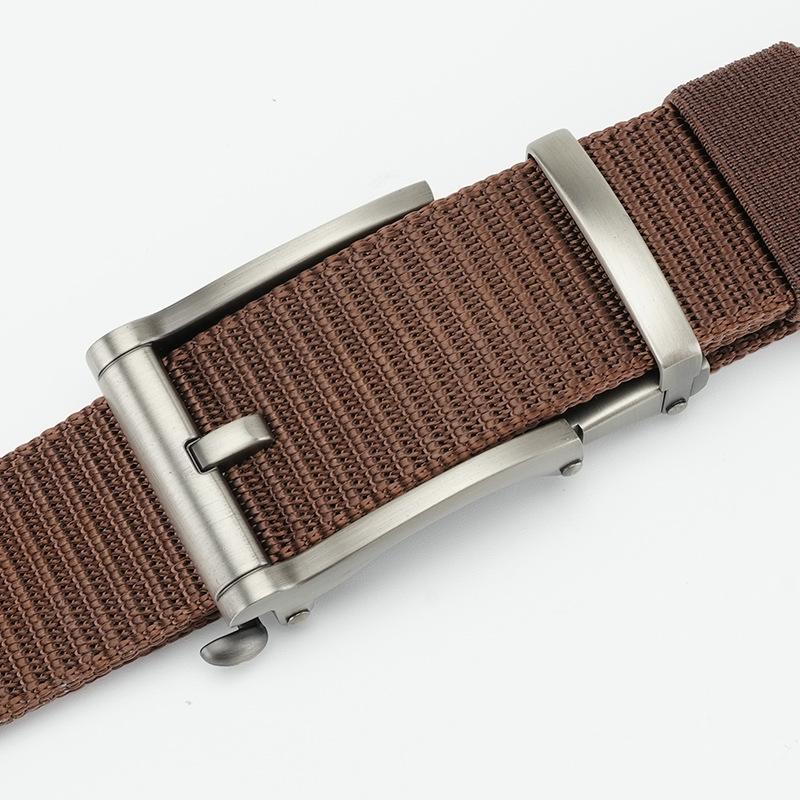 Men's Belt Automatic Buckle Braided Nylon Tactical Belt Minimalist Versatile Business Outdoor Canvas Belt Men