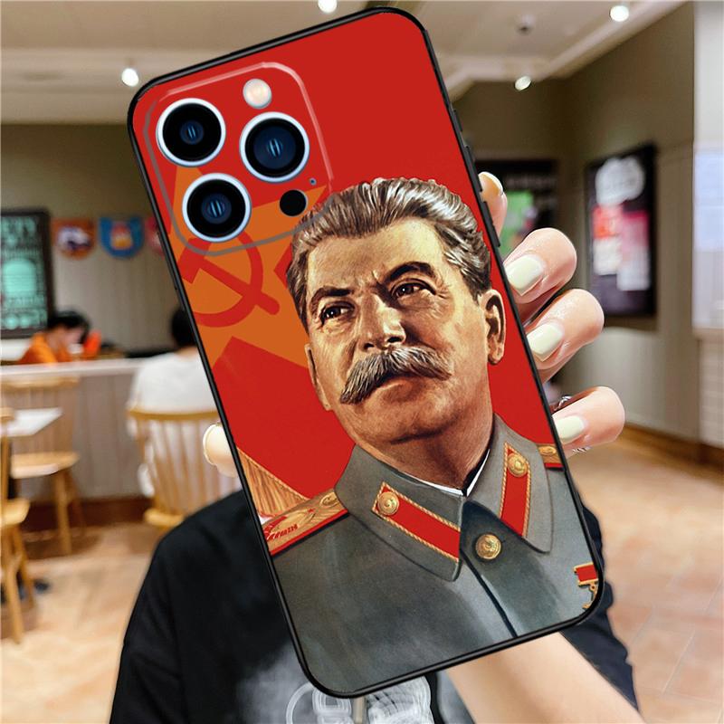 

Soviet Union Leader Stalin Case For iPhone 17 16 14 13 12 11 15 Pro Max Mini Plus 16e 17 Air Bumper Cover Accessories iPhone 16e