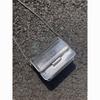 Vintage Women Silver Chic Crossbody Bag Luxury Designer Small Shoulder Bags Fashion Gold Mini Square Cute Pu Leather Handbag