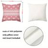 Valentine'S Day Pink Heart Throw Pillow Covers Pattern Cushion Cover Suitable For Sofa Bedroom Car Pillow Cover