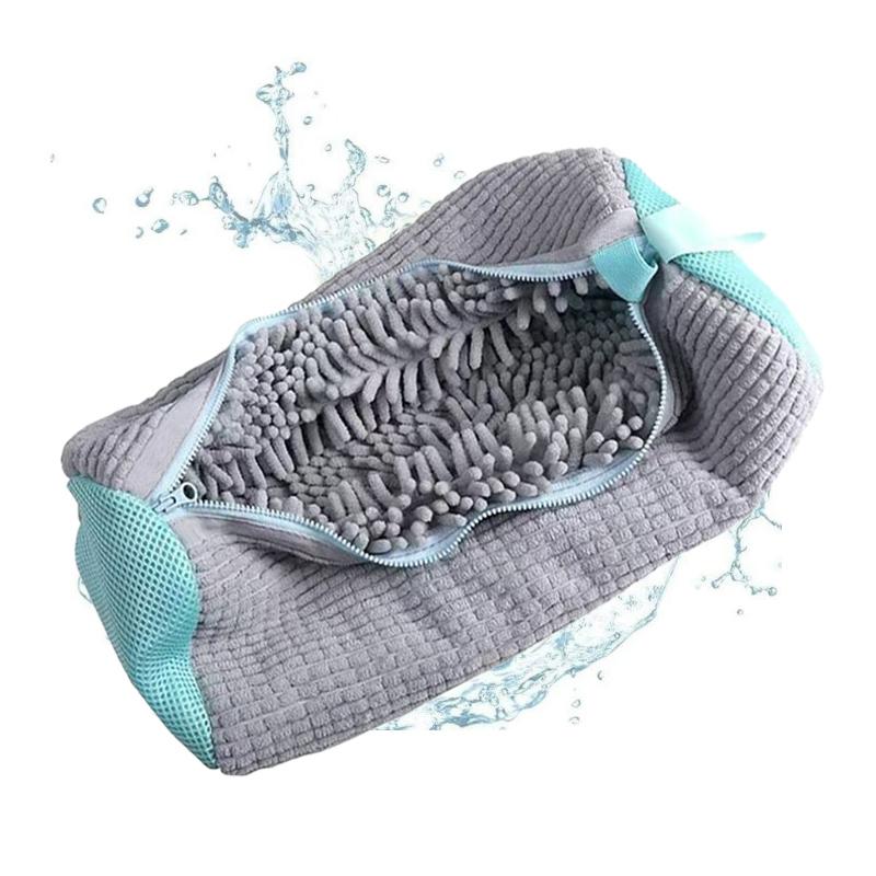 Shoe Washing Bag For Laundry Reinforced Edges Anti-Tear Sneaker Cleaning Bag Durable Washer Dryer Bag For Running Shoes Bras Toy