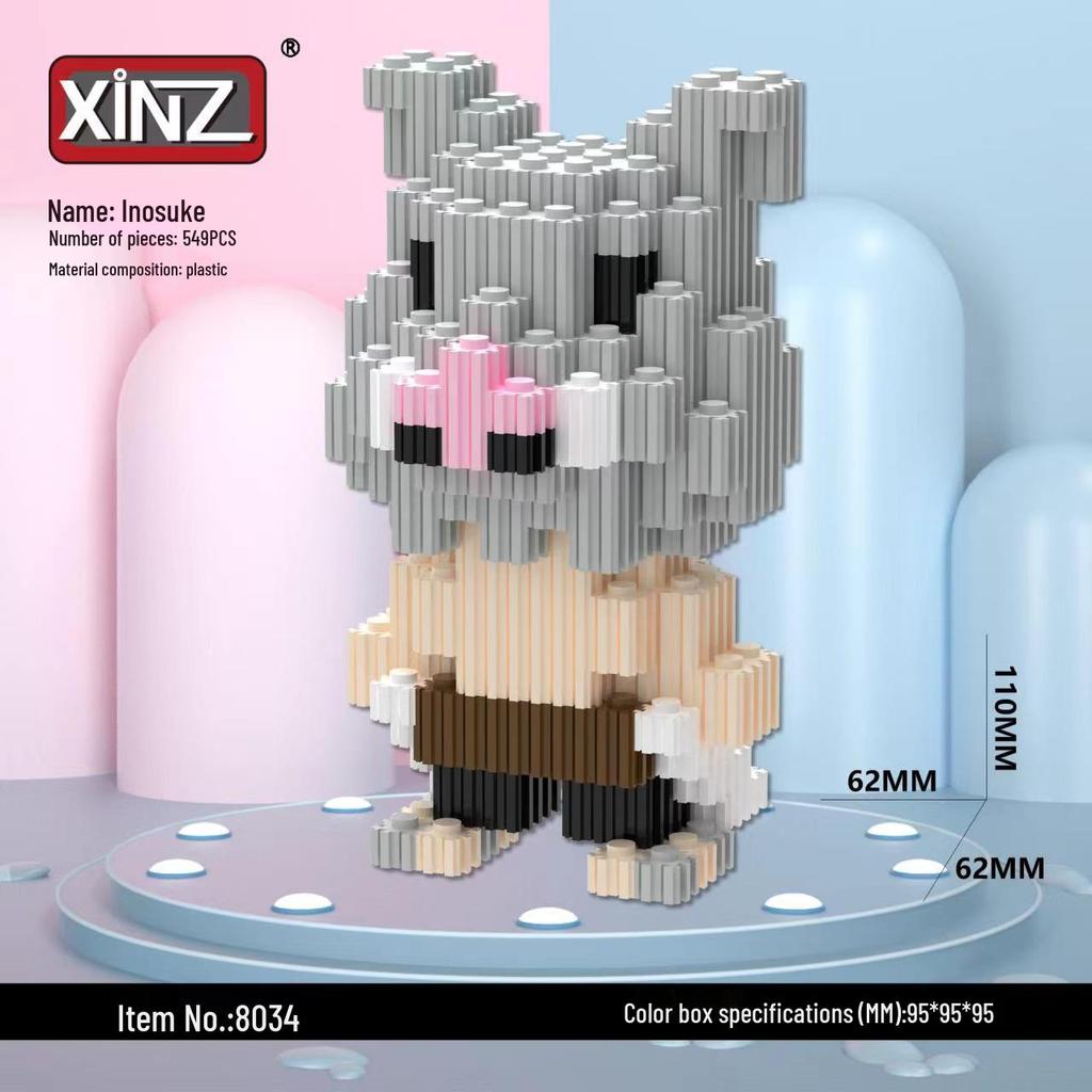 Kompatibilní Demon Slayer Lego Mikro Stavební Kostky - Kreslená Sestavitelná Hračka