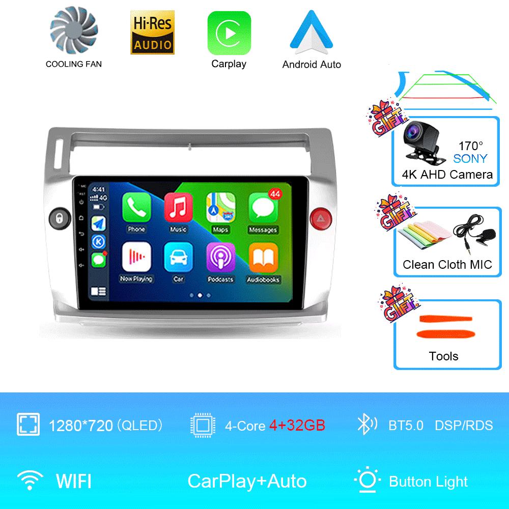 

Android 14 Для Citroen C4 C-Triomphe Quatre 2004-2014 Автомагнитола Мультимедиа Видео Carplay 2Din DVD Головное устройство Стерео Динамик Аудио CHINA
