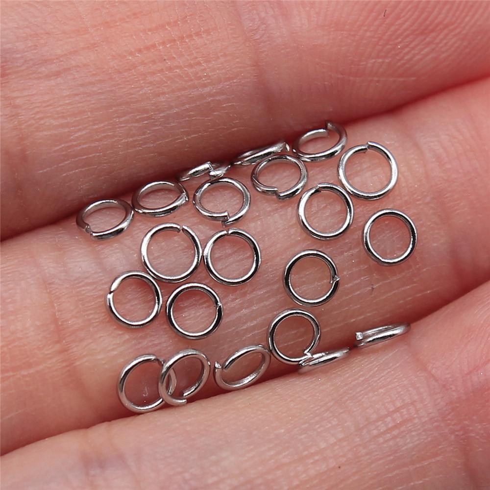 

Разъемные кольца из нержавеющей стали 5 размеров Аксессуары Детали Мужские украшения Милые аксессуары A02-200pcs-0.6x4mm-Steel