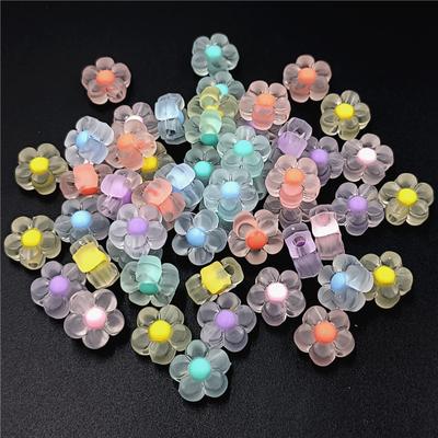Charm Fashion Jewelry Making DIY Necklace Handmade Material Clear/Matte 10pcs Jar Heart Plum Beads Bracelet