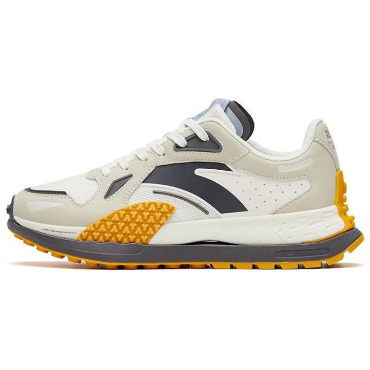 Anta Champion Star 202 Non-Slip Wear-Resistant Low-Top Sports Casual Shoes Men Sneakers White Gray 112318881A-2 42.5