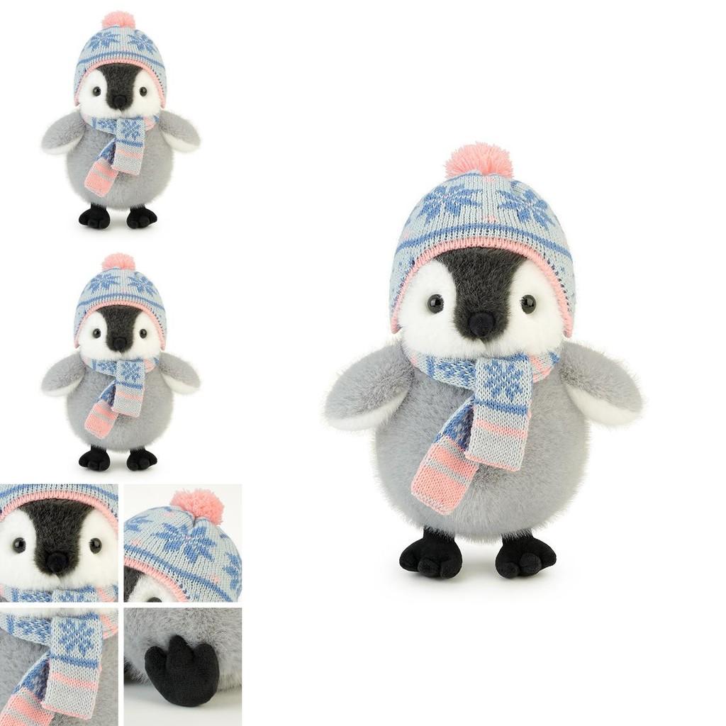 Wear Scarf Hat Penguin Plush Toy Soft Teddy For Kids Bedtime Gift