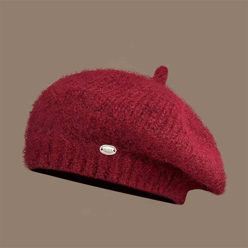 Ma Haimao Knit Beret Hat For Women Warm Fashion Autumn Chic Wearable