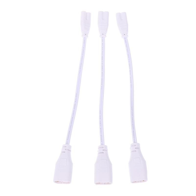 3Pcs Fluorescent Lamp Power Cord Cable T5 Plug Wire Cord Led 2 Hole Docking Cable Bracket Light Male Female Connect Cable