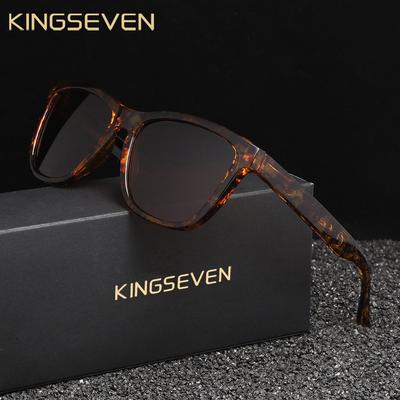 Kingseven New Fashion Sunglasses Men/Women UV400 Polarized Lens Glasses High Quality Classic Matte Large Frame Driving Eyewear