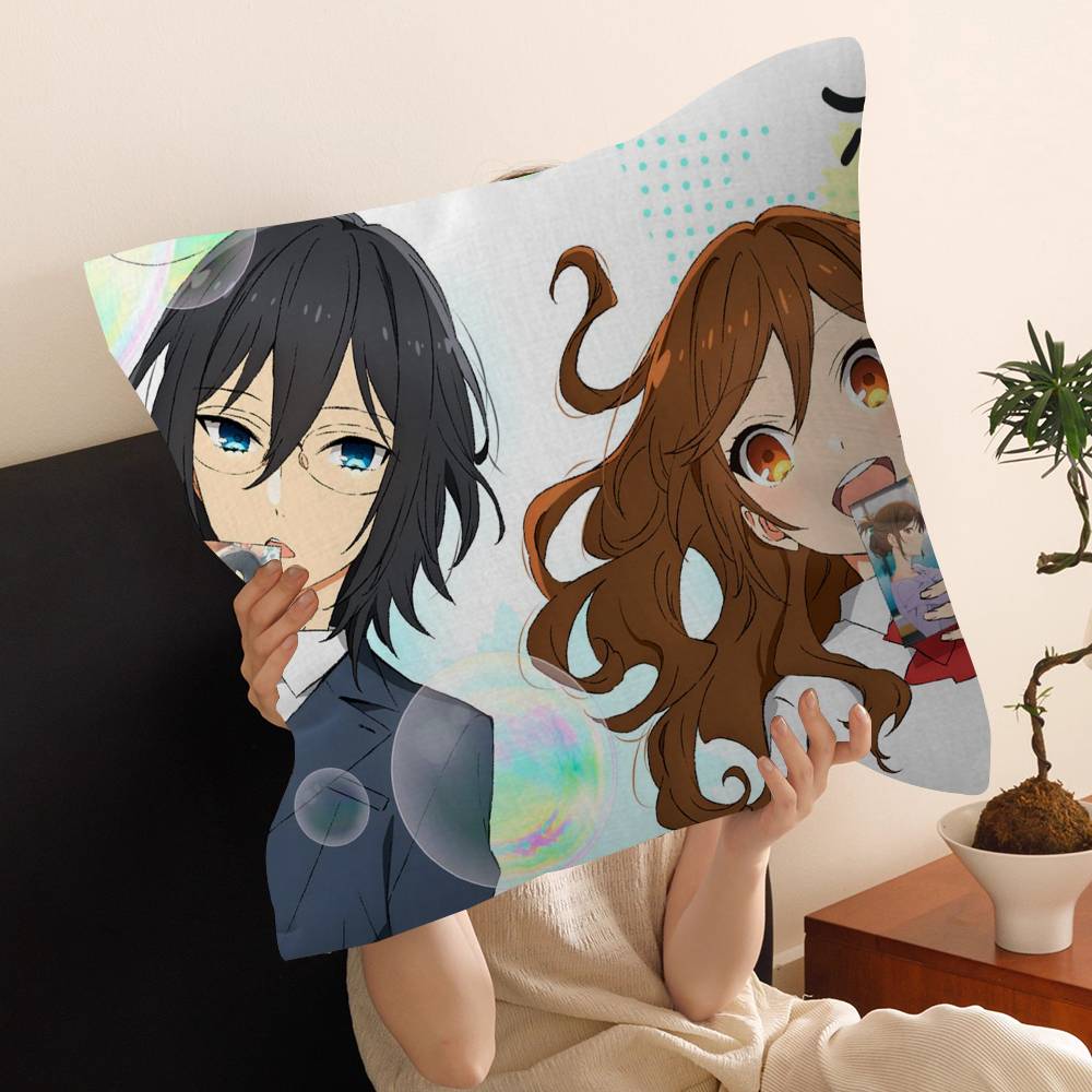 Horimiya Anime Cushion Cover Pillow Cover Decor Pillowcase Printed Cushion Case for Couch