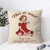 girl Cute Pillow Case Square Pillow Bedroom Sofa Leisure Comfort Cushion Living Room Home Decoration