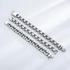 Punk Polished Stainless Steel Men's Geometric Bracelet – Fade Resistant