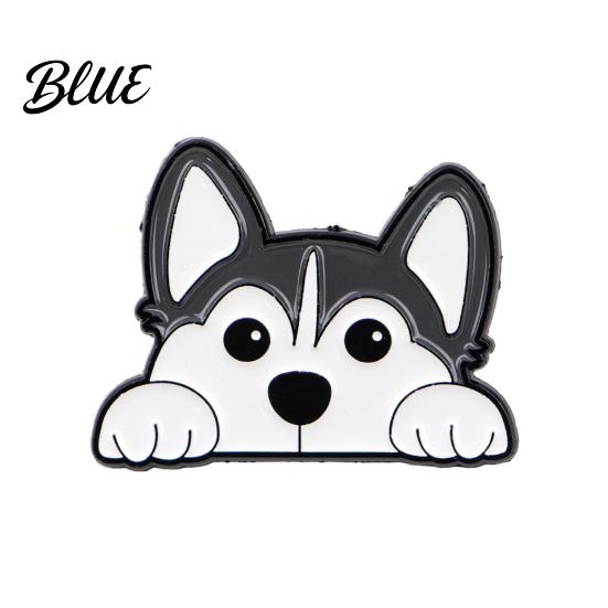 Dog Brooch Unisex Cartoon Pet Design Zinc Alloy Pin Badge
